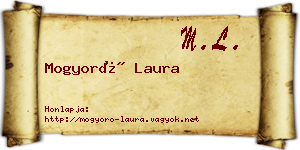 Mogyoró Laura névjegykártya